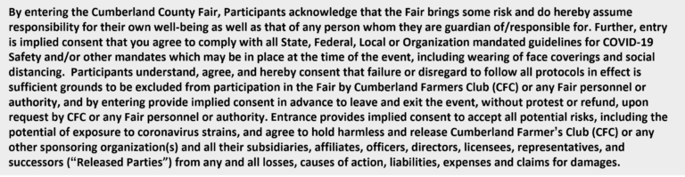 Save the dates for the 152nd Cumberland Fair! - Cumberlandfair